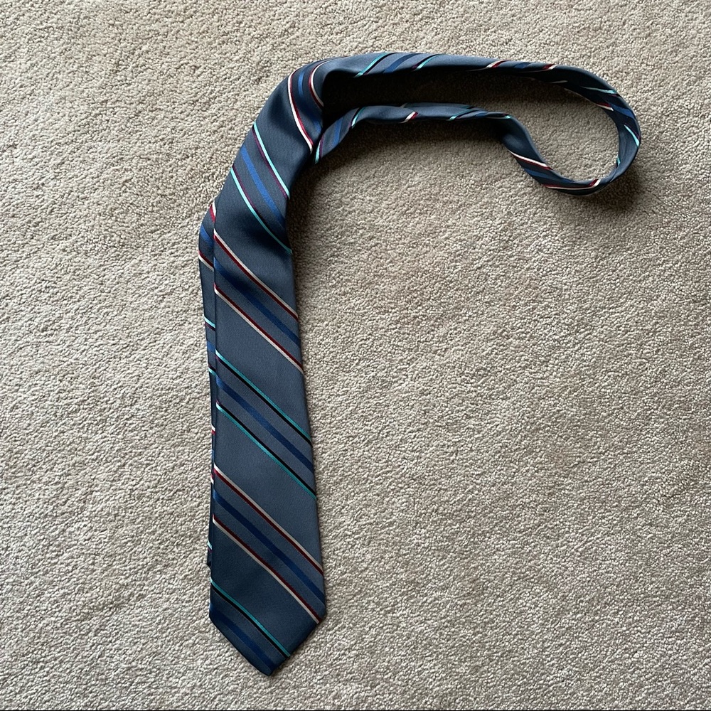 Vintage Sears Mens Store diagonal stripe tie